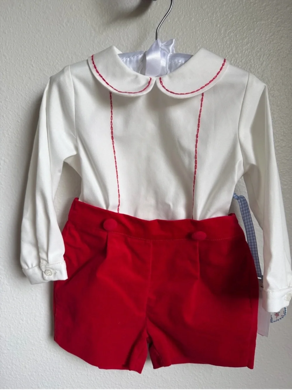 NWT Edgehill Collection x The Broke Brooke Baby Boys Berrett Velvet Set Size 2T
